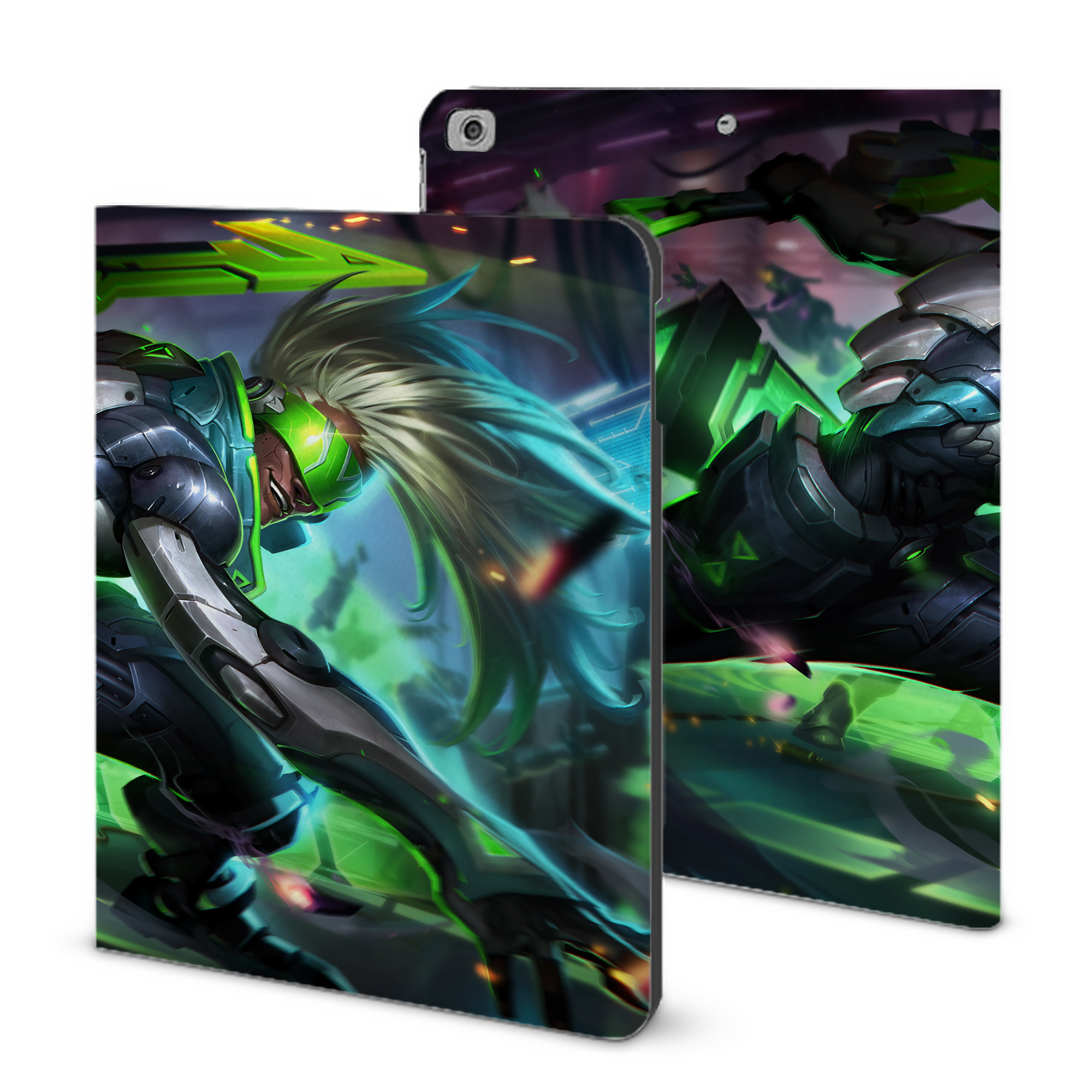 （画像用） リーグ・オブ・レジェンド League of Legends LOL IPad ケース ブック型 PUレザー TPU 耐衝撃 軽量 薄型 ペン収納なし 全面保護 IPad 各モデル対応